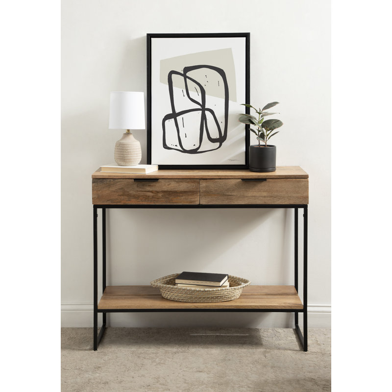 Willow 36'' Solid Wood Top Console Table