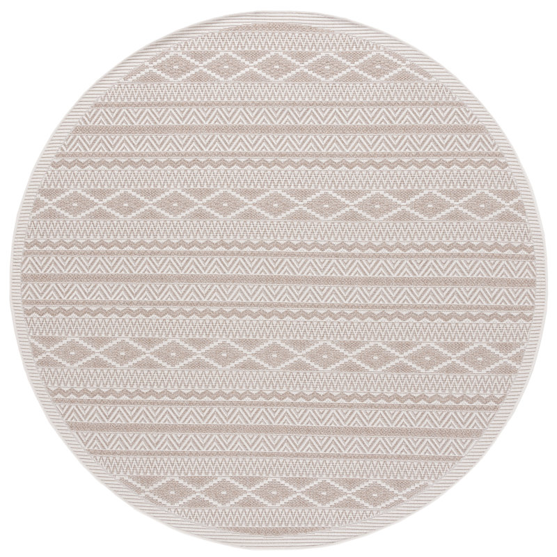 Wrayanne Wicker Performance Southwestern Rug, Round 6'7"