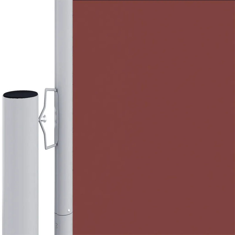 Dakota Fields 1000cm W x 200cm D Plastic Cover Motorised Retractable Side Awning, Brown