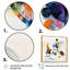 Art géométrique aquarelle multicolore I - impressions sur toile géométriques abstraites-1864093685-1864093688