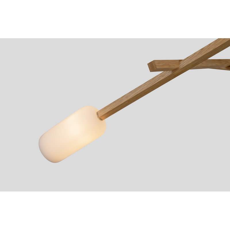 Locus 4 - Light LED Chandelier, Brushed Brass