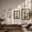Three Carnations Botanical - Framed Print-826965742-826965740