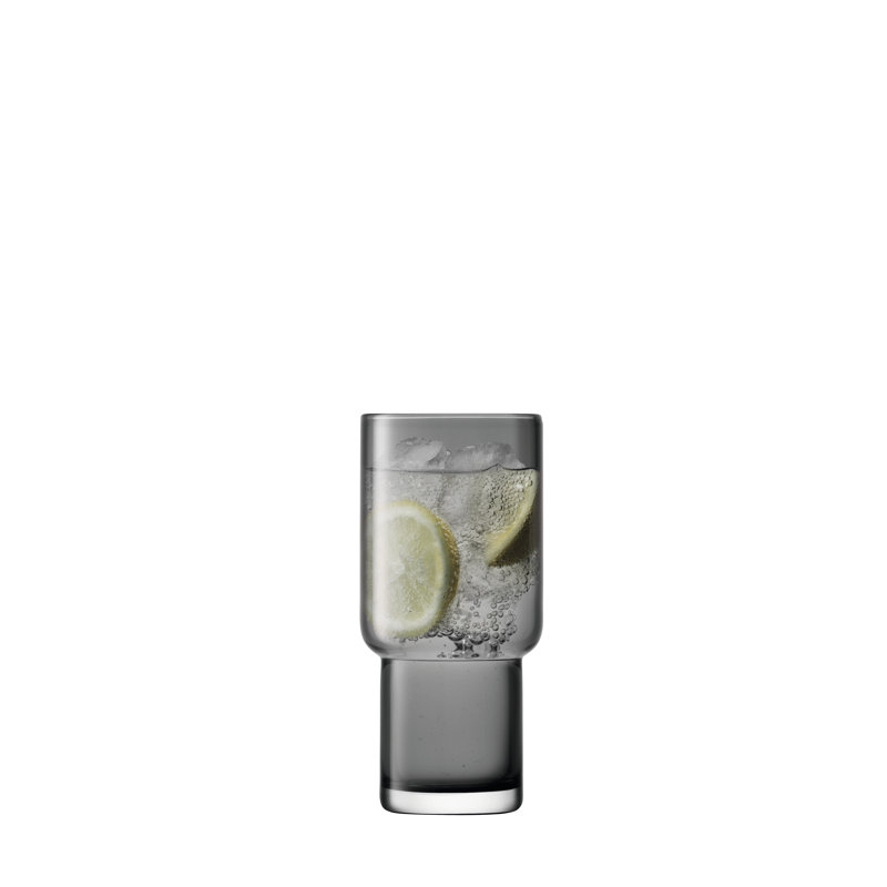 Slate 13.1875oz Handmade Highball Glass Set of 2