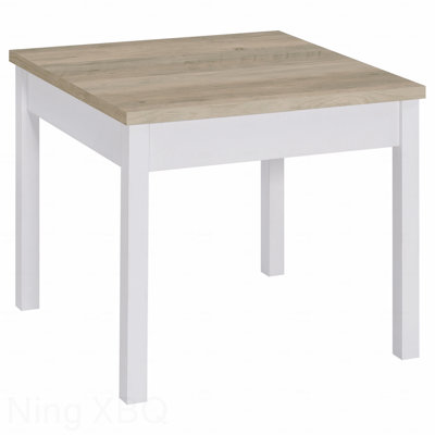 3-Piece Distressed Pine And White Coffee Table Set