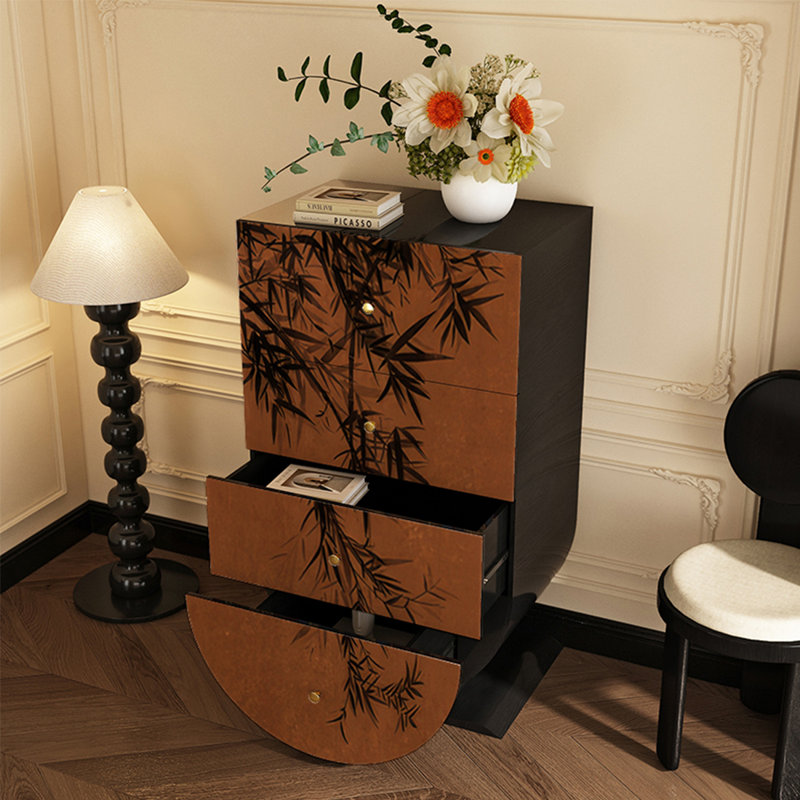 Modern multi-functional wooden accent chest
