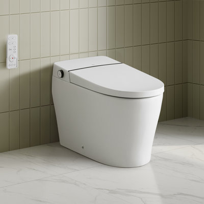 Toilette intelligente Ella, siège chauffant, contrôle de la température, chasse d'eau automatique, mode ECO, télécommande