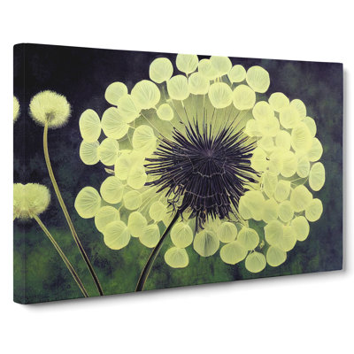 Captivating Dandelion Flowers - Wrapped Canvas Print