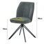 Aspen Round Dining Table with 4 Swivel Upholstered Fabric Chairs - Modern Dining Set-1541674923-1541674922