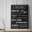 «Chalkboard Rules II», reproduction d'art textuel sur toile-63701613-29146394