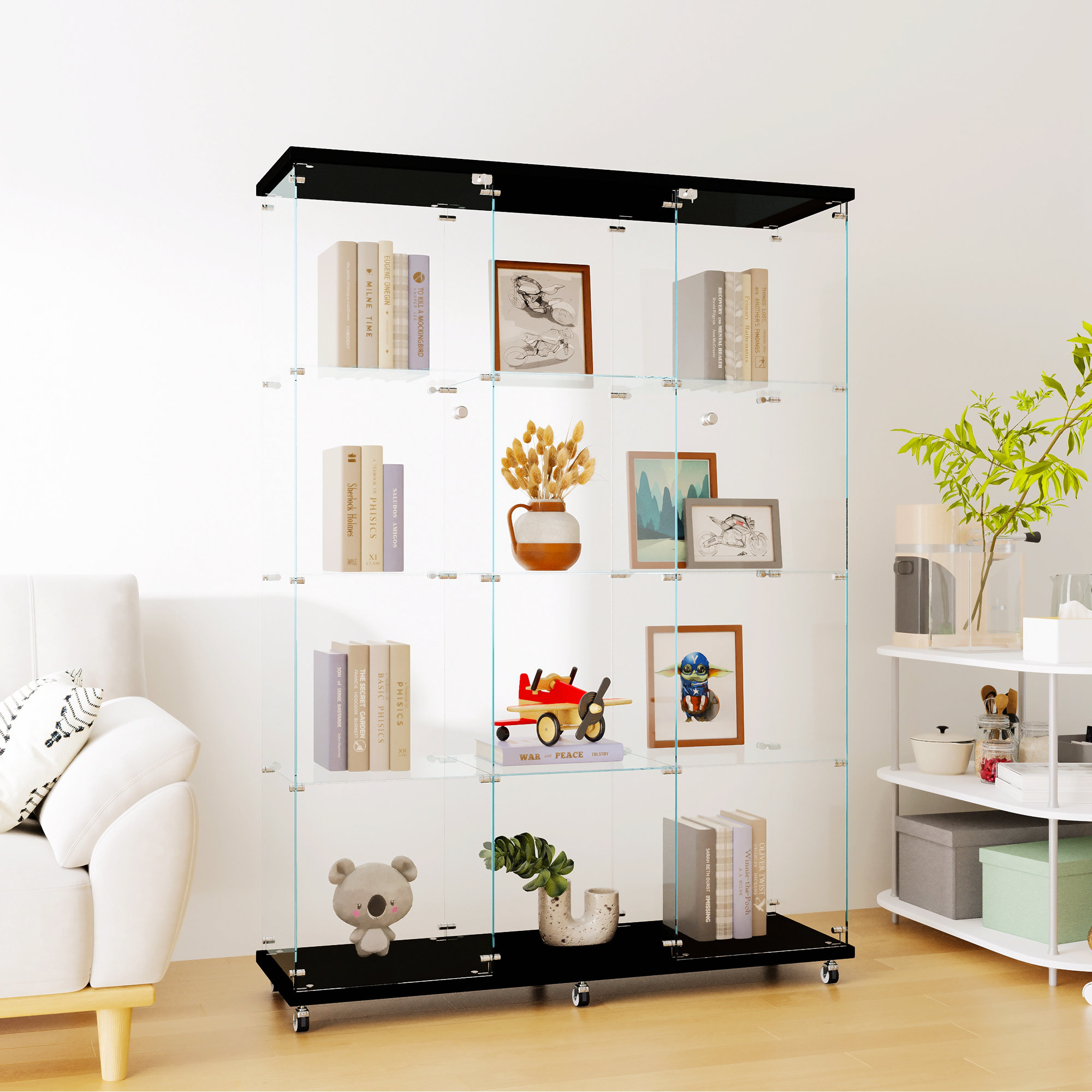 Ottley Library Bookcase Brayden Studio Finish: Pure White