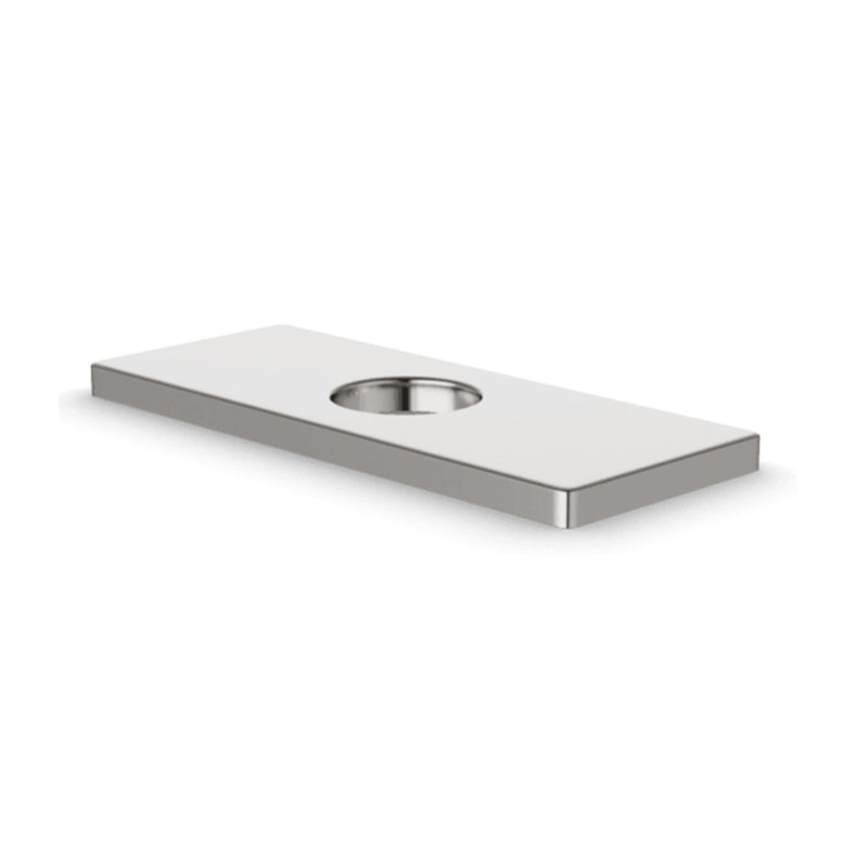 Trova Square 6" Cover Plate Satin Brass, Brushed Nickel