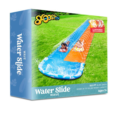 32.5ft Water Slide and 2 Inflatable Boards