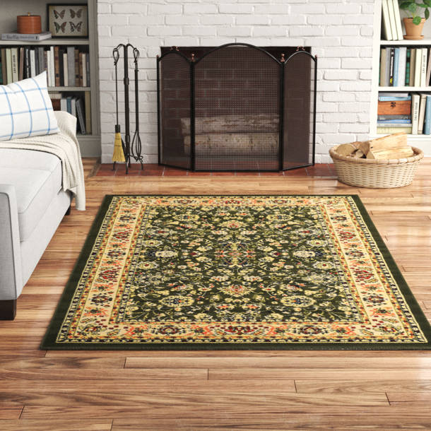 Charlton Home® Hanan Performance Turquoise Rug & Reviews | Wayfair