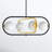 Arielmarie 4 - Light Black/Brass Gold Kitchen Island Pendant