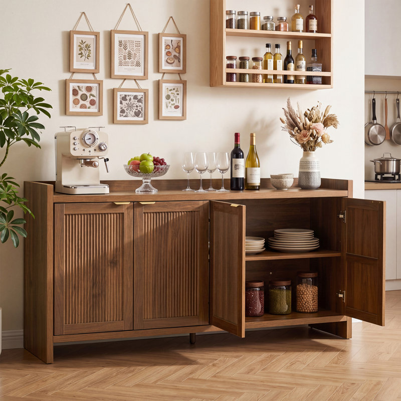Buffet de 160 cm avec rangement, Brown