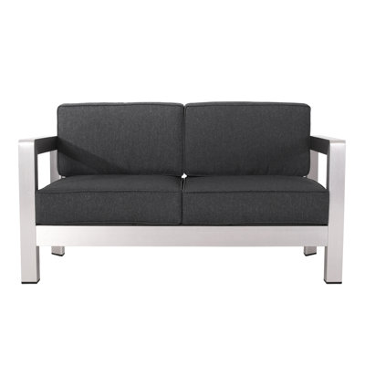 Wonderful Outdoor - In Silver Aluminium, 55.74 In. Deep, 25.06 Height, 37.45 Lb Weight, 27.45 Width Attracting Patio Aluminium , Width, Depth, Height