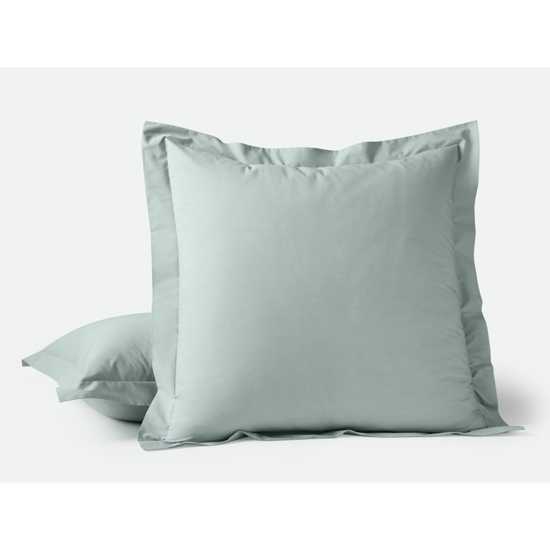 Refined Organic Percale Sham, Euro, Dew