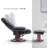 Jamillah  2Set Faux Leather Recliner with Massage Feature and Ottoman, 360 Degree Swivel, Removable Lumbar Pillow-1720247600