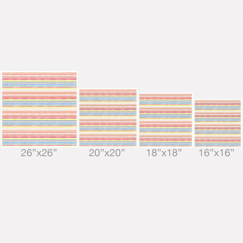 Coussin intérieur / extérieur Ninola Design Marker Stripes, 16 po x 1 po