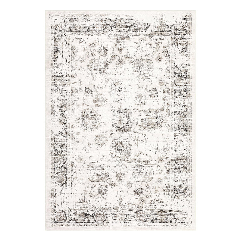 Rectangle Abstract Area Rug, Beige, Rectangle 240 x 340 cm