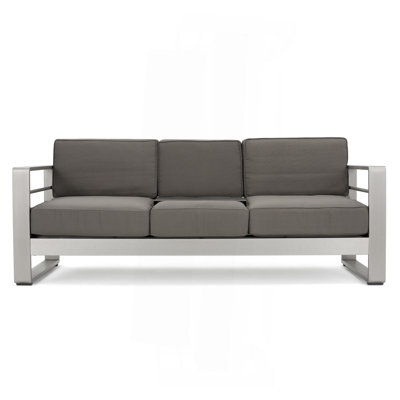 3 SEATER SOFA W/ METAL TRAY