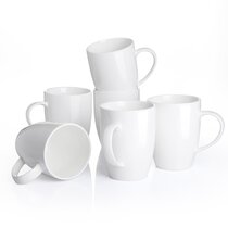  White Classic simple modern mugs Solid Matte Coffee