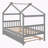 Saunderton Wooden House Bed with Trundle-299217222-298050778