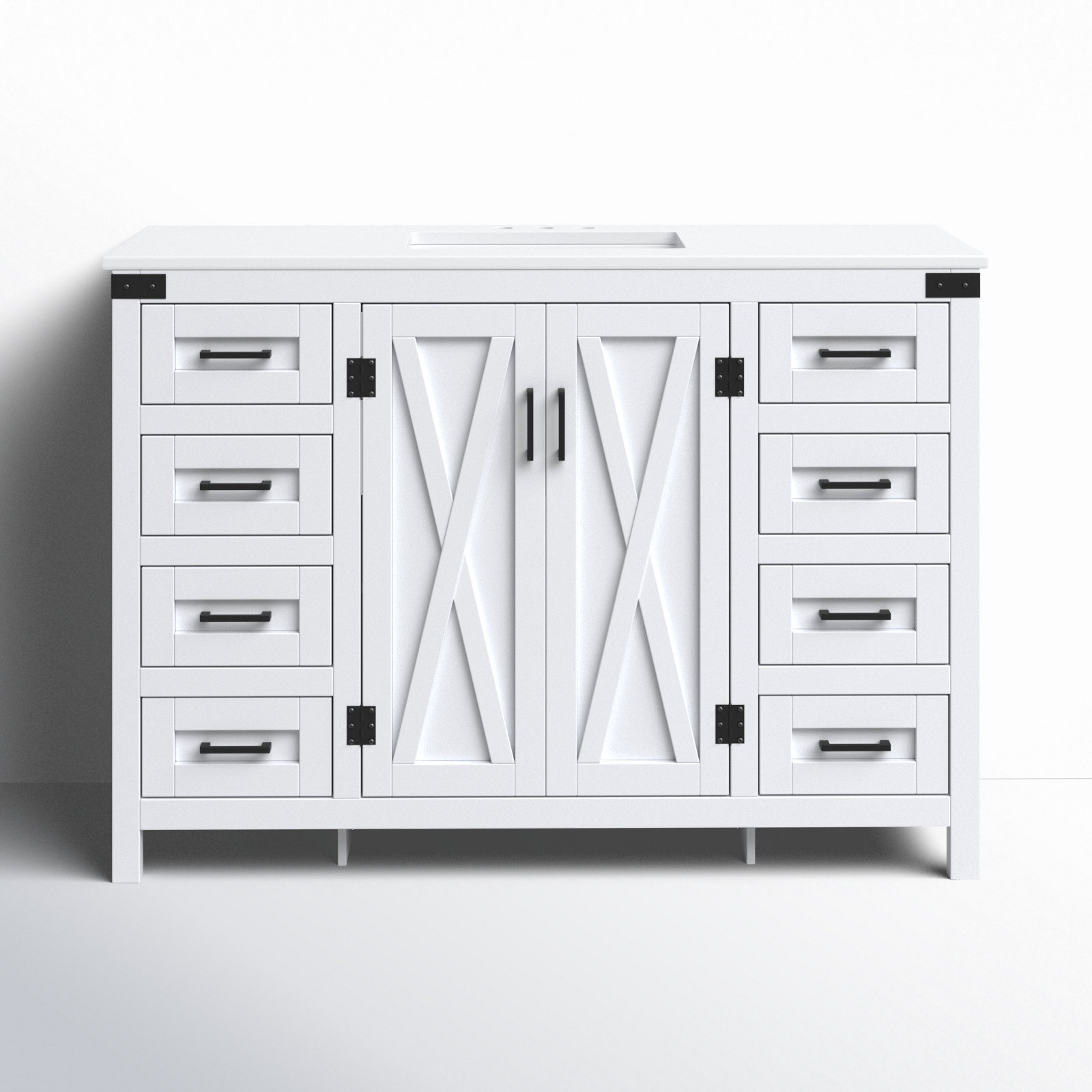 Slayton 48'' Single Bathroom Vanity, White