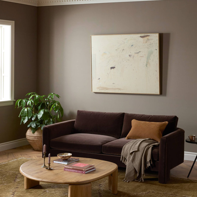 Katya Sofa, Surrey Cocoa, 33" W x 96.5" W x 39.75" D