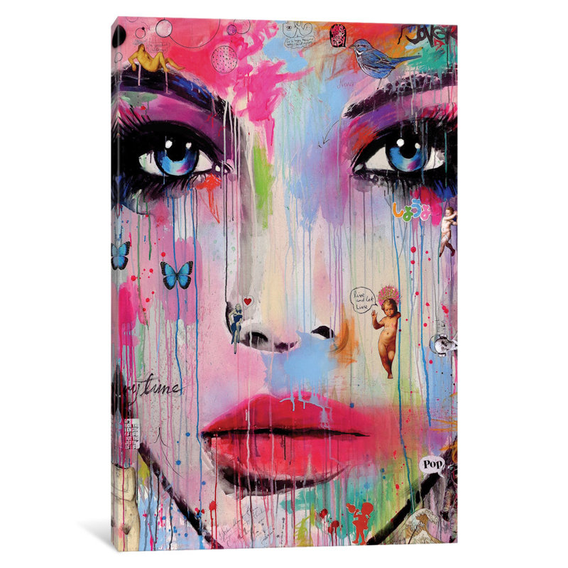 « never », reproduction d’art sur toile tendue, H 12 po x l 8 po x P 0,75 po