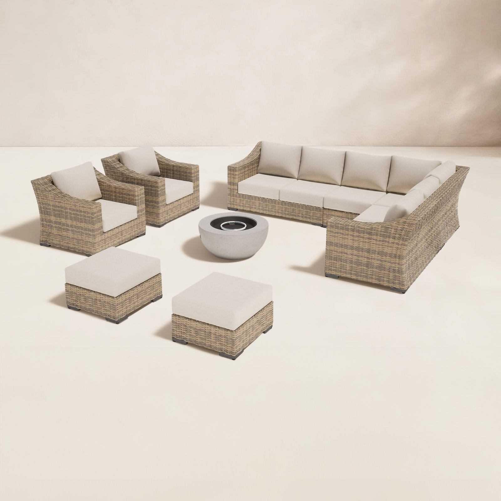 Zofia 14" Patio Side Table, Sandstone