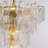 9-Light Modern Gold Crystal Leaf Chandelier Dimmable Luxury Pendant Light