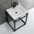 Quadras Ceramic Rectangular Console Bathroom Sink with Overflow-49617705-49610566