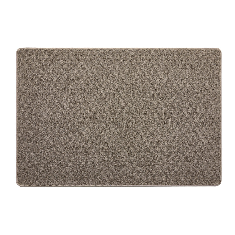 My Mat Sculptured Washable Honeycomb Mink, Rectangle 100 x 150cm