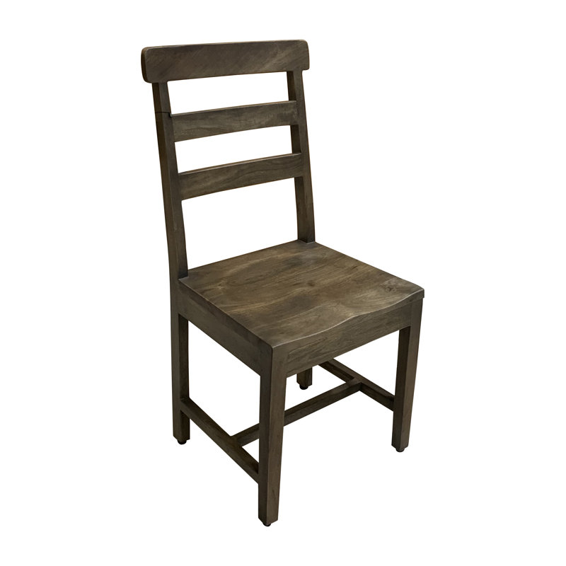 Broadmoor 18'' H Solid Wood Side Chair, Dark Brown