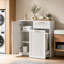 Armoire à déchets coulissante 13 gallons avec tablette et tiroir réglables-130405899-130405895