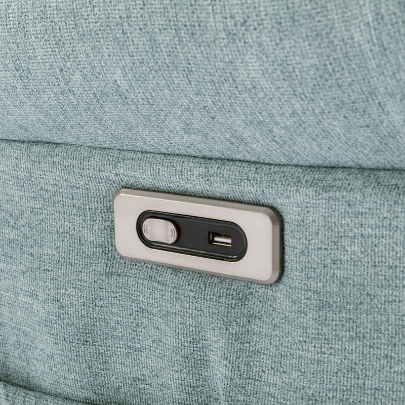 Fauteuil inclinable Ezzidi, Mélange de lin vert lotus