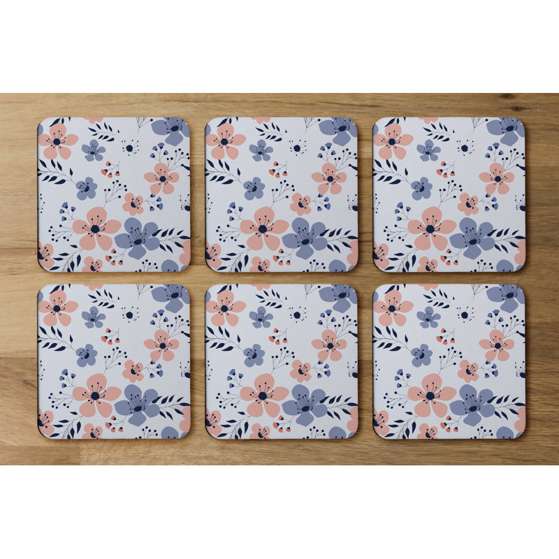 Square 6 Piece Coaster Set