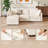 Keswick 97.2" Modern 4 Seat Upholstered Chenille L Shaped Sectional Sofa with Storage Ottoman-147032163