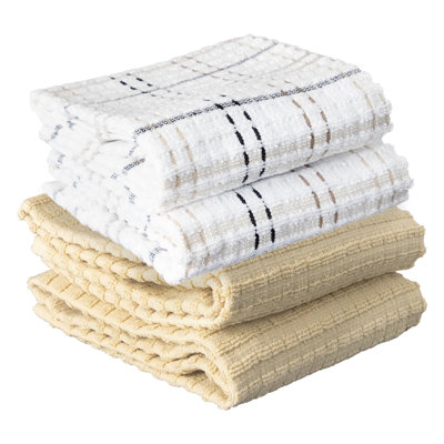 Royale Solid and Coordinate Kitchen Towel Set