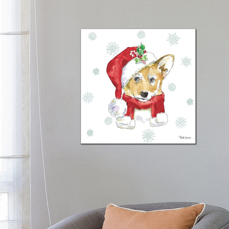 Holiday Paws VIII by Beth Grove - Wrapped Canvas Print, 66.04 cm H x 66.04 cm W x 1.91 cm D