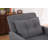 Sleeper Chair 3-in-1 Convertible Chair Bed Pull Out Sleeper Chair Beds Adjustable Single Armchair Sofa Bed with USB Ports, Side Pocket, Linen Grey-1384688150