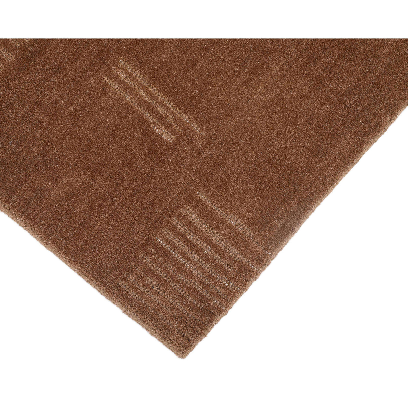 Hand-Loomed Abstract Wool Rug, Rectangle 2' x 3'