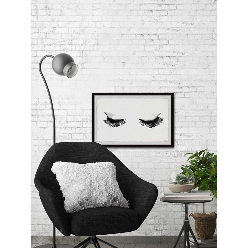 «Full Lash» par Marmont Hill - peinture encadrée, H 30 po x l 45 po x P 1,5 po