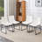 Set of 4 Vintage Industrial Bar Stools with Upholstery and Metal Frame-1631716260