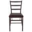 Chaise en métal brun Aaydn