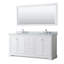 Ensemble de meuble-lavabo double 72 "avec miroir Avery-98262355-97875699