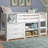 Hagen Twin Wood Platform Loft Bed with Bookcase by Sunside Sails-355359400