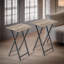 Kratika 2 Piece Side Table Set Folding End Tables Home Living Room Furniture