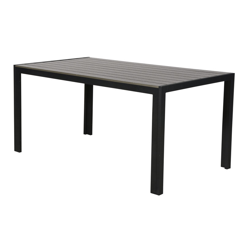 Mordechai Rectangular Table, 75cm H x 150cm L x 90cm W, Grey